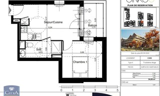 Appartement 2 Pièces 34 m² à louer à La Riche (37520)