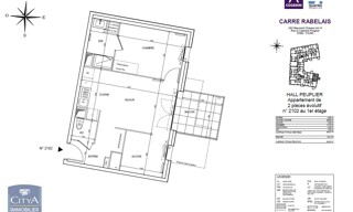 Appartement 2 Pièces 48 m² à louer à Tours (37000)