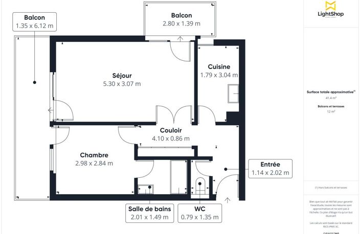 Luminosité et vues dégagées ! Appartement 2 pièces de 42 m² avec balcons - Rue de Rocroy, Saint-Maur-des-Fossés — photo 3