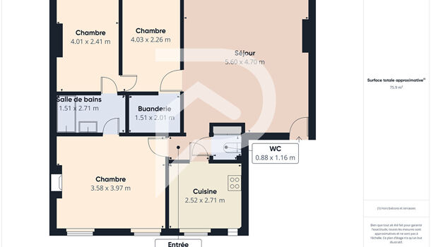 Appartement 4 pièces  à vendre Toulon 83200