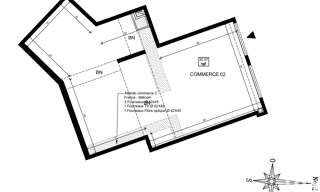Commerce  72 m² à louer à Puteaux (92800)