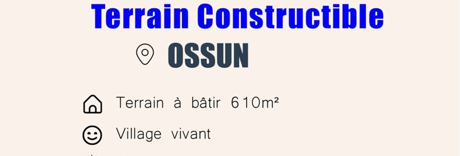 Terrain  610 m² à vendre à Ossun (65380)