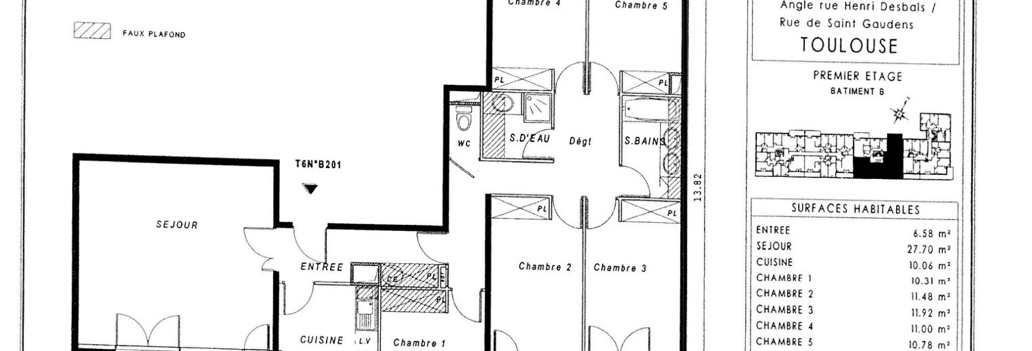 Appartement 6 Pièces 120 m² à louer à Toulouse (31100)