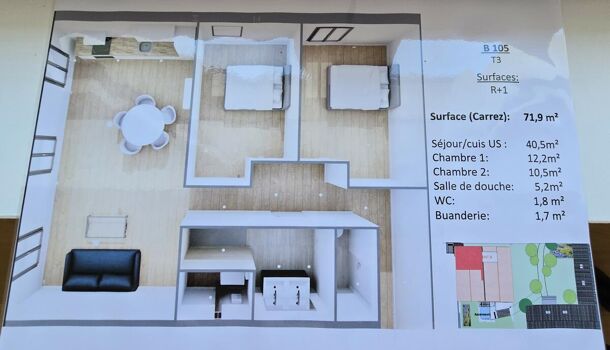 Appartement 3 pièces  à vendre Saint-Pol-sur-Ternoise 62130