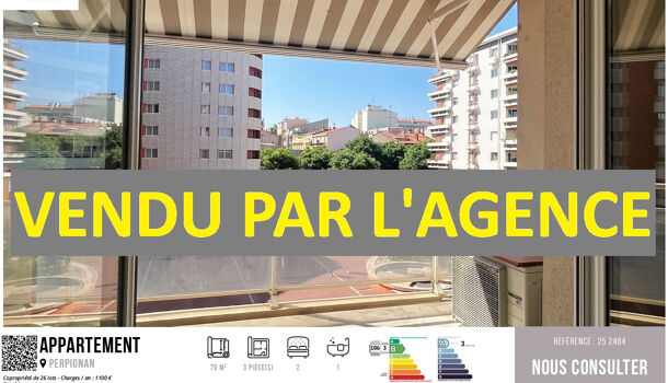 Appartement 3 pièces  à vendre Perpignan 66000