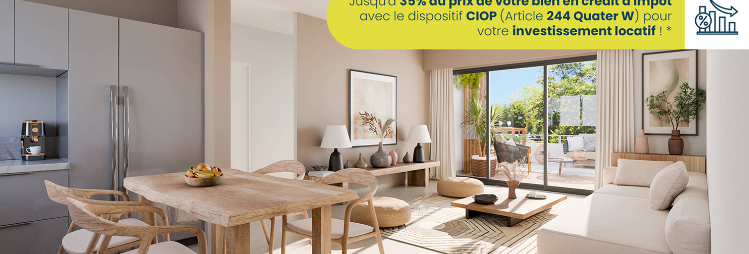 Appartement neuf T2, T3, T4 Pièce 40 à 75 m² à vendre à Saint-Paul (97460)