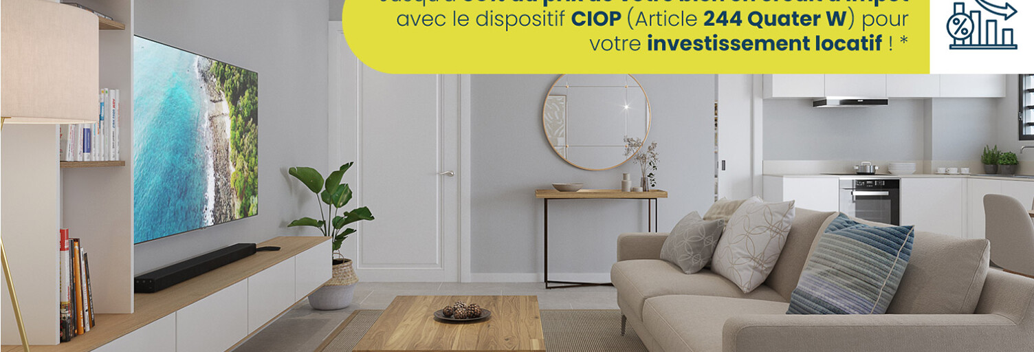 Appartement neuf T2, T3, T4 Pièce 40 à 75 m² à vendre à Saint-Paul (97460)