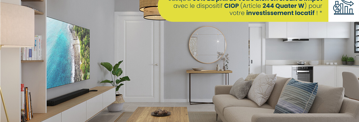 Appartement neuf T2, T3, T4 Pièce 40 à 75 m² à vendre à Saint-Paul (97460)