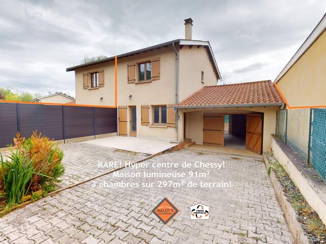 Opportunité! Hyper Centre Chessy, maison 91m² sur 297m² de terrain! — photo du bien
