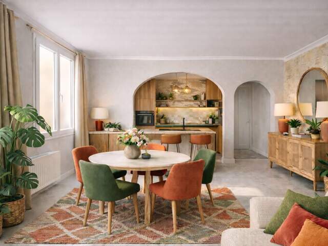 Appartement 2 pièces  45 m²  Lumineux — photo du bien