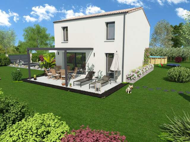 Projet de construction d'une maison 90 m² avec terrain à LIGUGE (86) — photo du bien