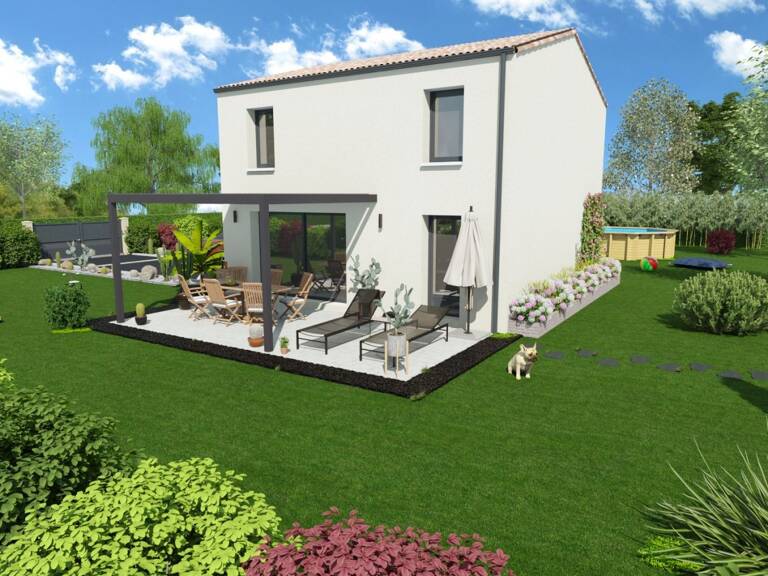 Projet de construction d'une maison 90 m² avec terrain à LIGUGE (86) — photo 1
