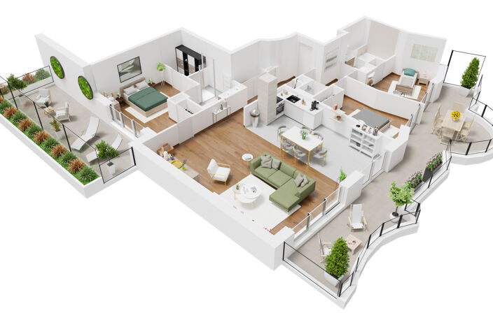 Vente programme neuf T2, T4, T5 52 à 138 m² Ville-d'Avray (92410) — photo 4
