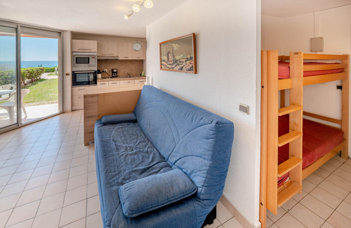STUDIO CABINE A LA CORNICHE PREMIERE LIGNE PARKING EN SOUS/S — photo 4