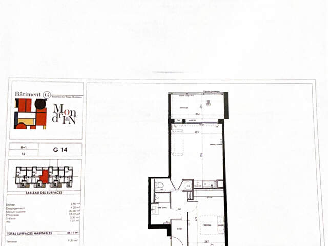 T2 neuf de 45m2 avec parking en sous sol — photo du bien