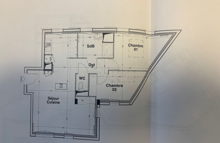 Appartement Anse 3 pièce(s) 64.55 m2 — photo 3
