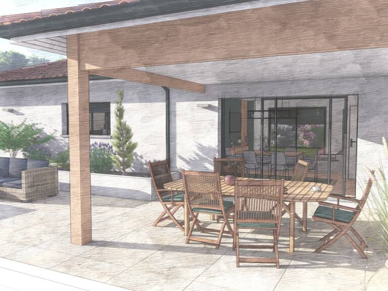 Maison 3 chambres+ garage à Miramont Sensacq — photo 1
