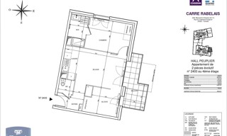 Appartement 2 Pièces 48 m² à louer à Tours (37000)