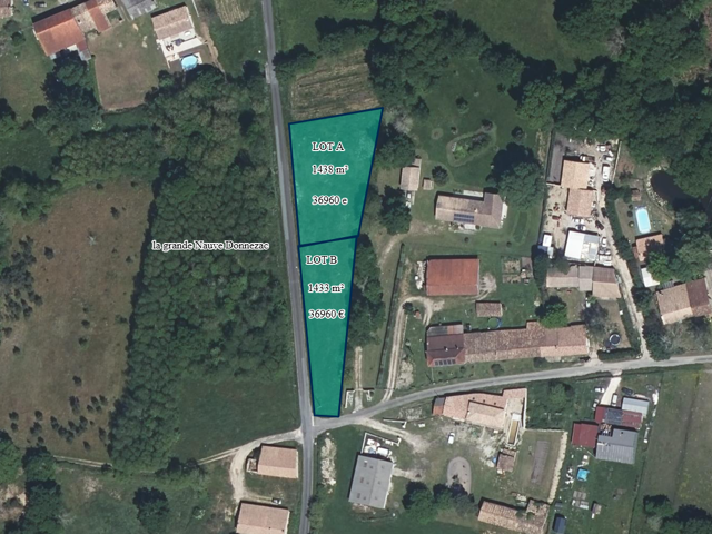 TERRAIN  CONSTRUCTIBLE DONNEZAC — photo du bien