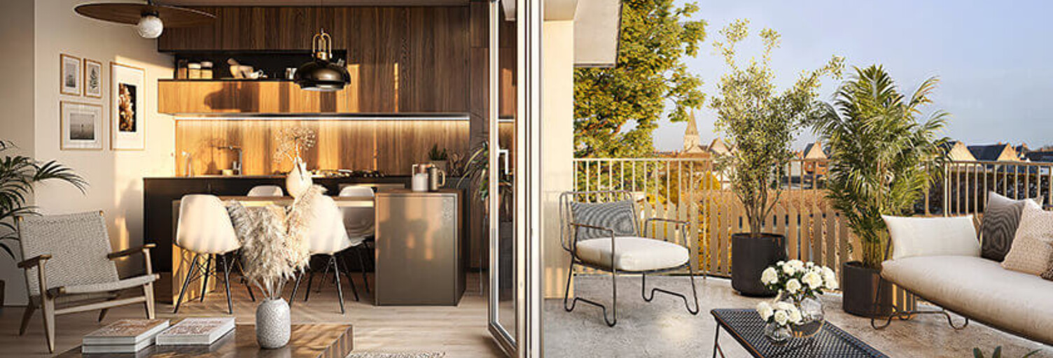 Appartement neuf T2, T3, T4 Pièce 40 à 101 m² à vendre à Bléré (37150)