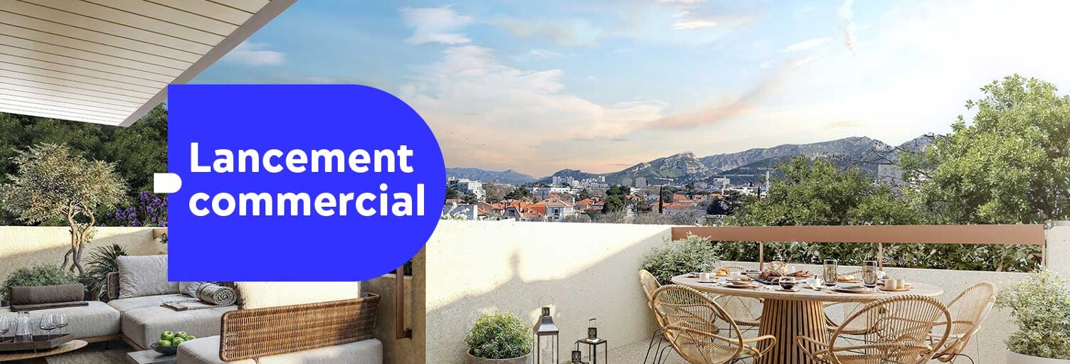 Appartement neuf T2, T3, T4 Pièce 37 à 131 m² à vendre à Marseille 9 (13009)