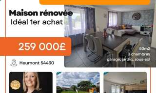 Maison 5 Pièces 75 m² à vendre à Réhon (54430)