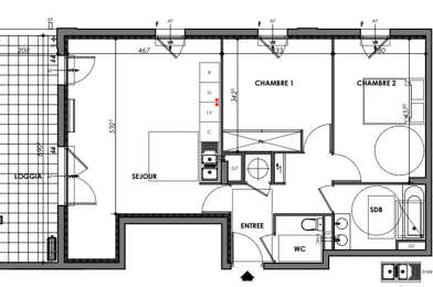 Appartement 3 pièces 352000 €