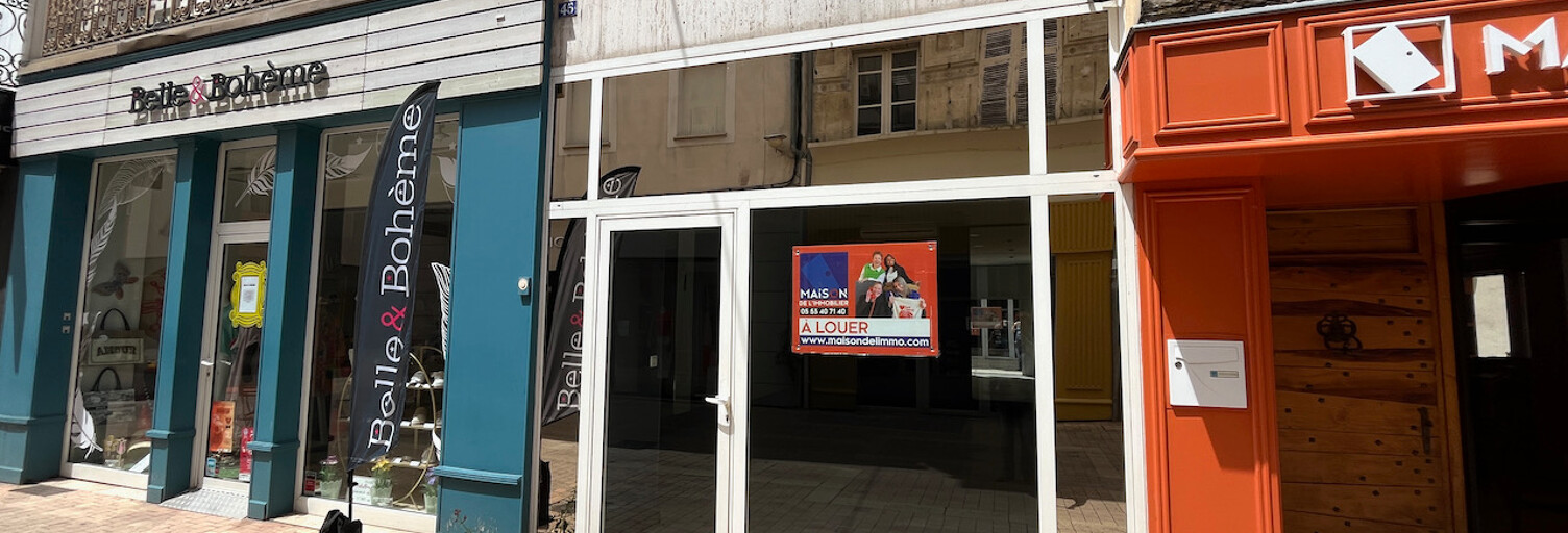 Commerce  44 m² à louer à Villeneuve-sur-Lot (47300)