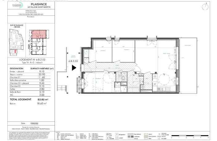 A vendre appartement à Rennes Nord st Martin — photo 3