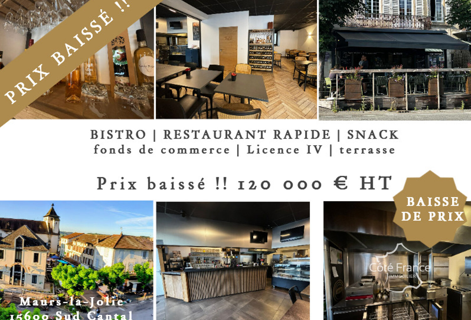 Fonds de commerce de Restauration rapide / Brasserie avec li — photo 1