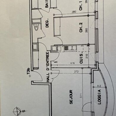 Appartement 3 pièces 1205 €