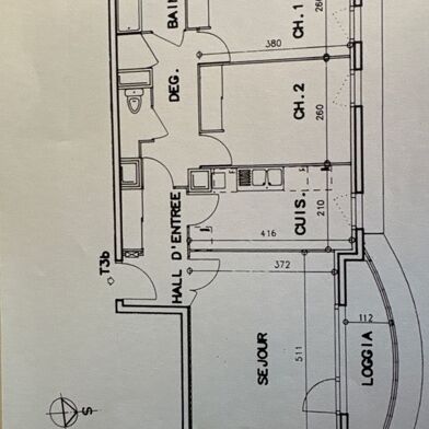 Appartement 3 pièces 1205 €