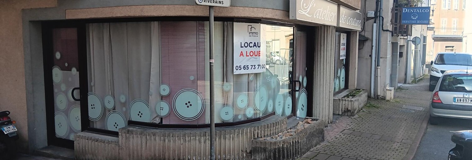 Commerce  61 m² à louer à Rodez (12000)