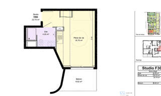 Appartement 1 Pièce 22 m² à louer à Dijon (21000)