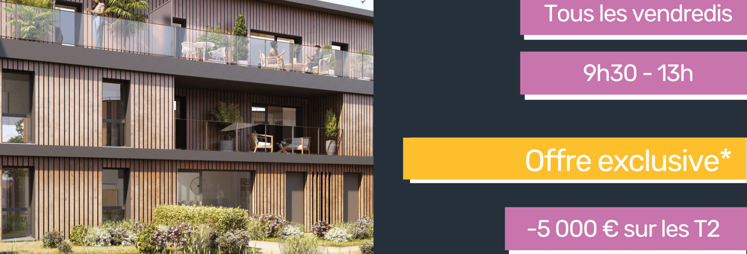 Appartement neuf T2, T3 Pièce 45 à 64 m² à vendre à Bruz (35170)
