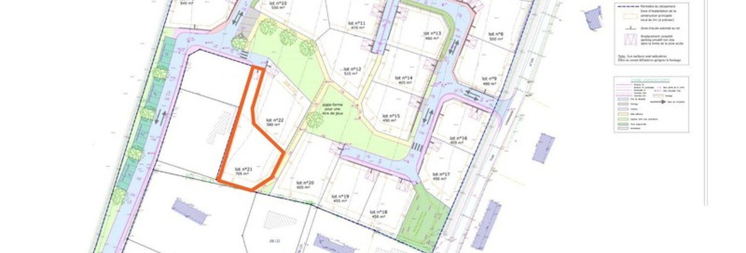 Terrain  658 m² à vendre à Vire Normandie (14500)