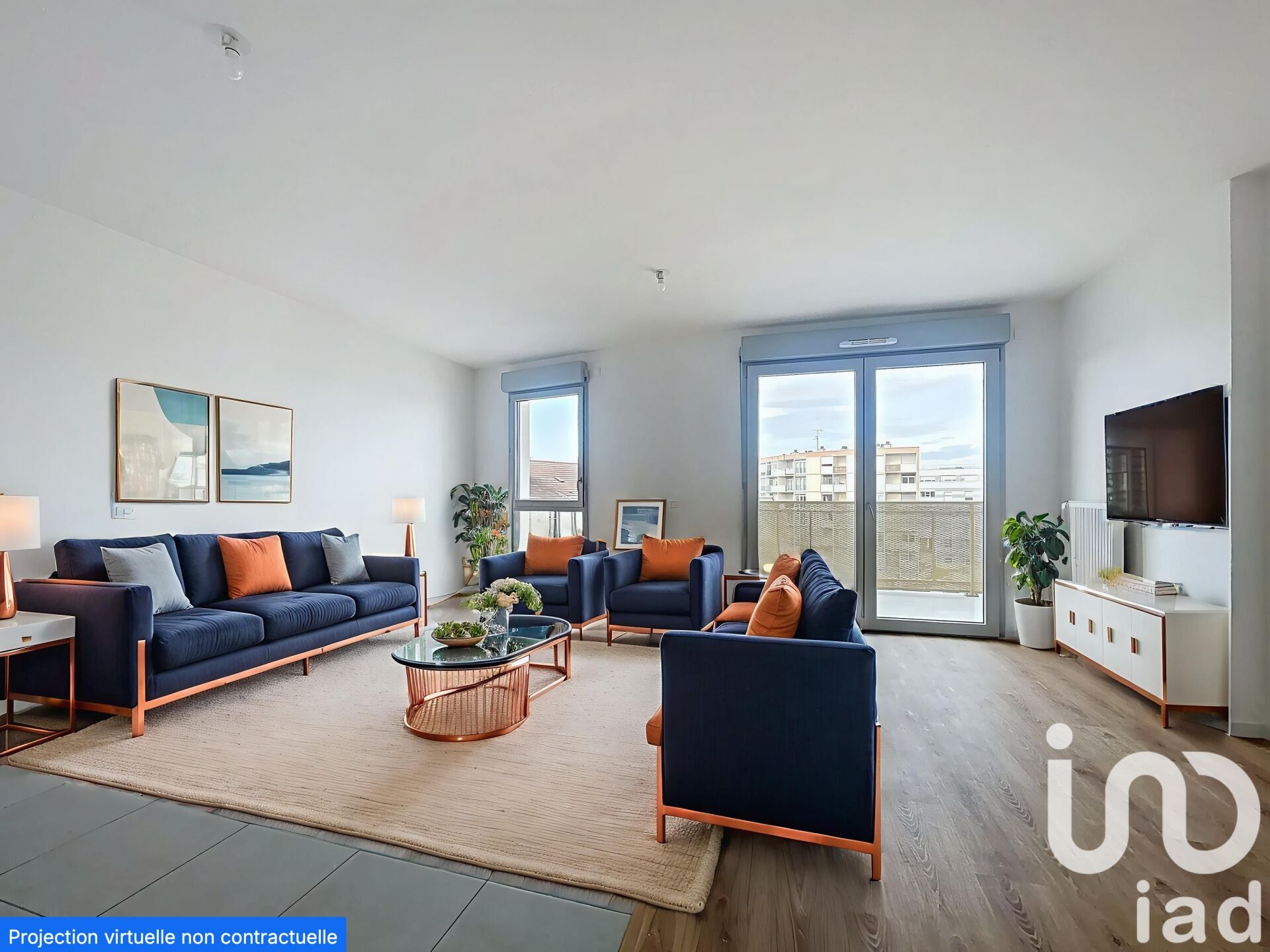 Reims - 80m² - 4p. - 3ch.