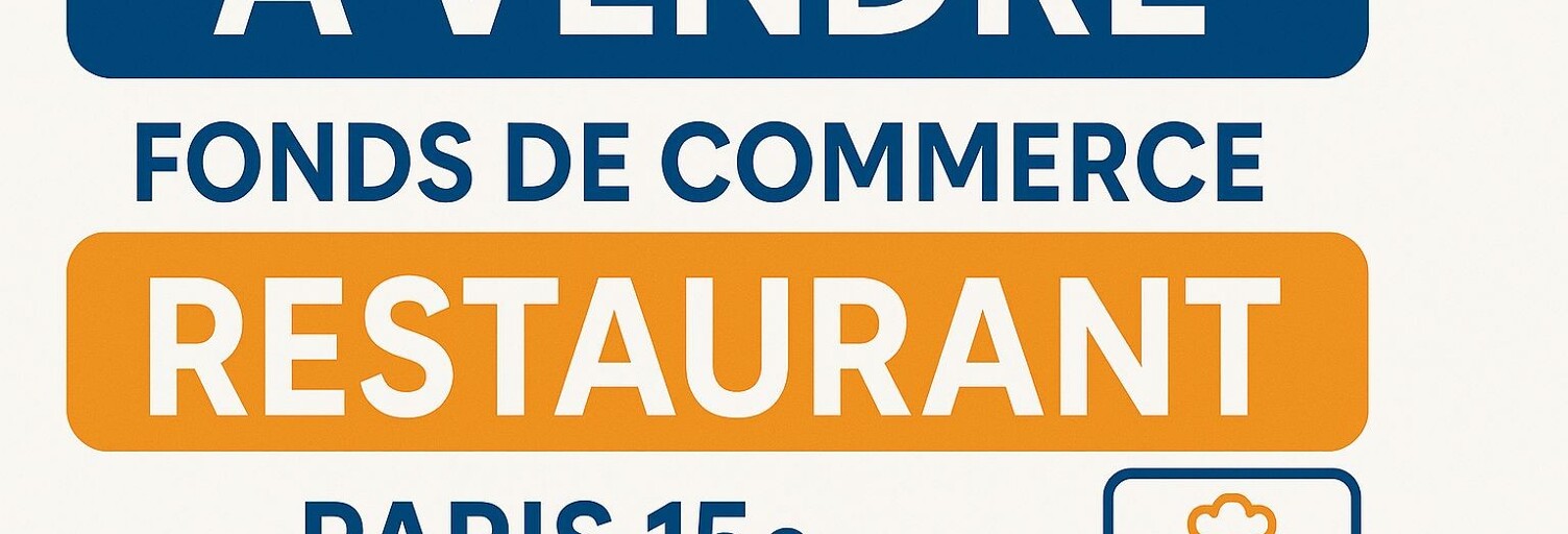 Commerce  100 m² à vendre à Paris 15 (75015)