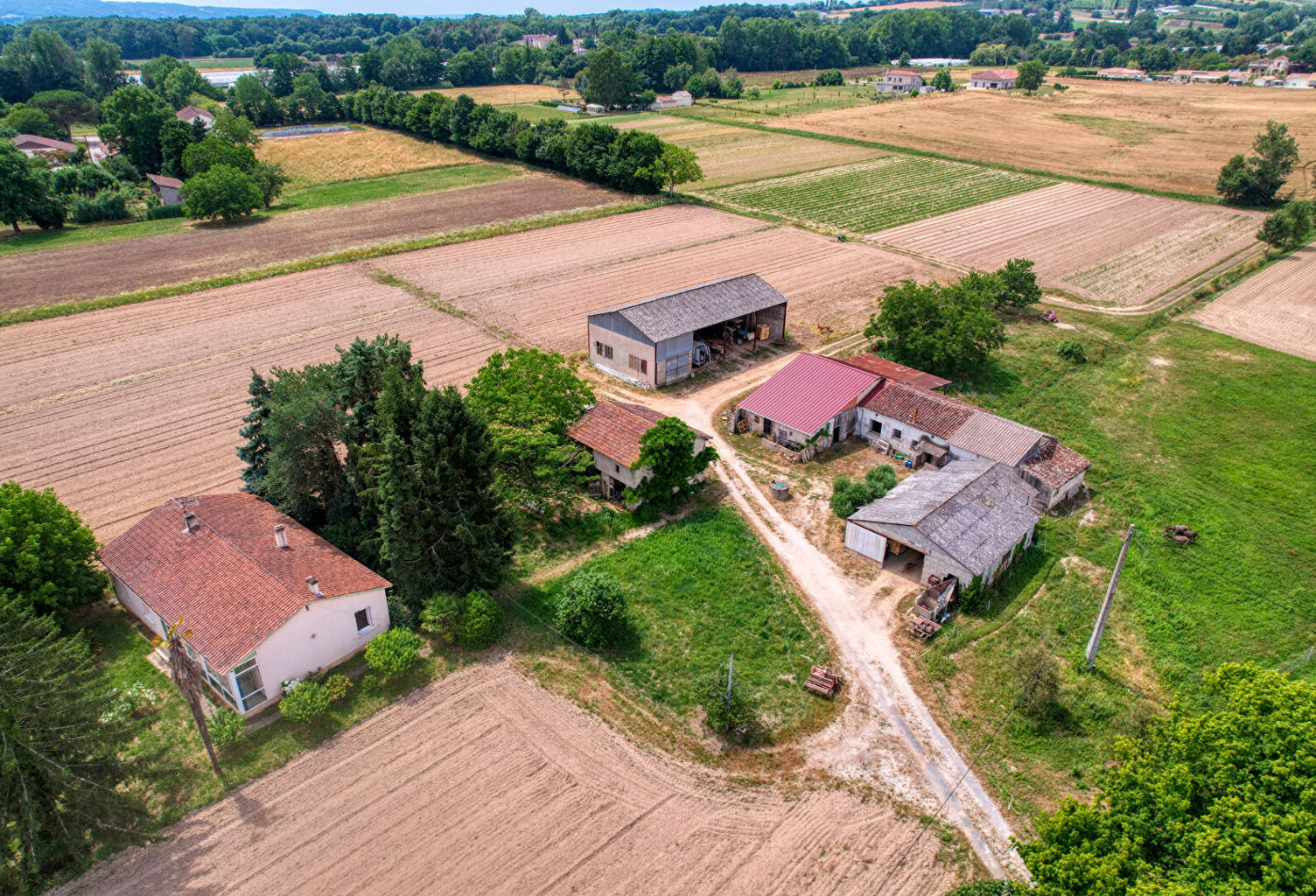 Propriété agricole sur la vallée du Lot entre Villeneuve et Fumel - — photo 1