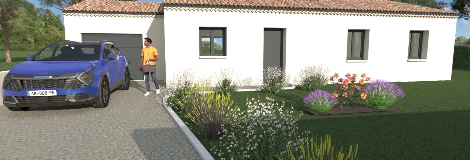 Maison 90 m² à construire Saint-Paulet-de-Caisson (30130)