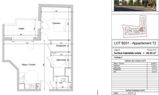 Appartement 2 Pièces 44 m² à louer à Jassans-Riottier (01480)