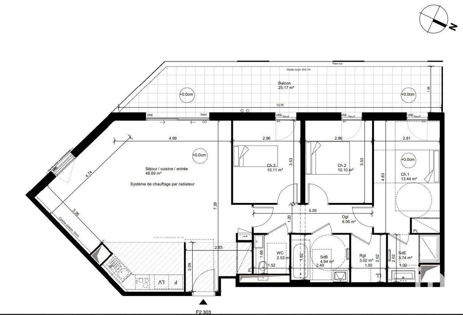Vente Appartement 4 pièces — photo 1