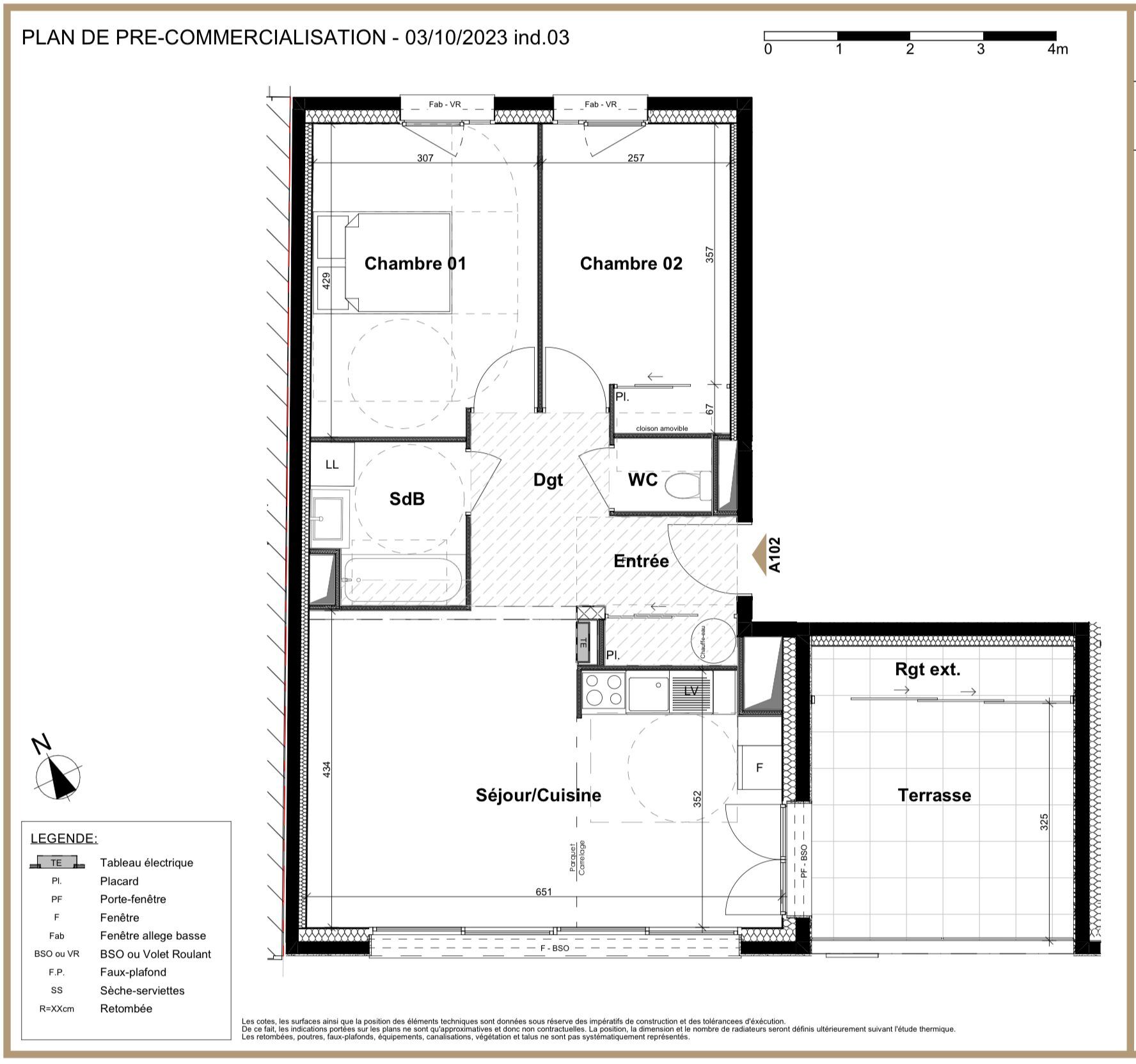 Grenoble Appartement 3 pièces 63 m²
