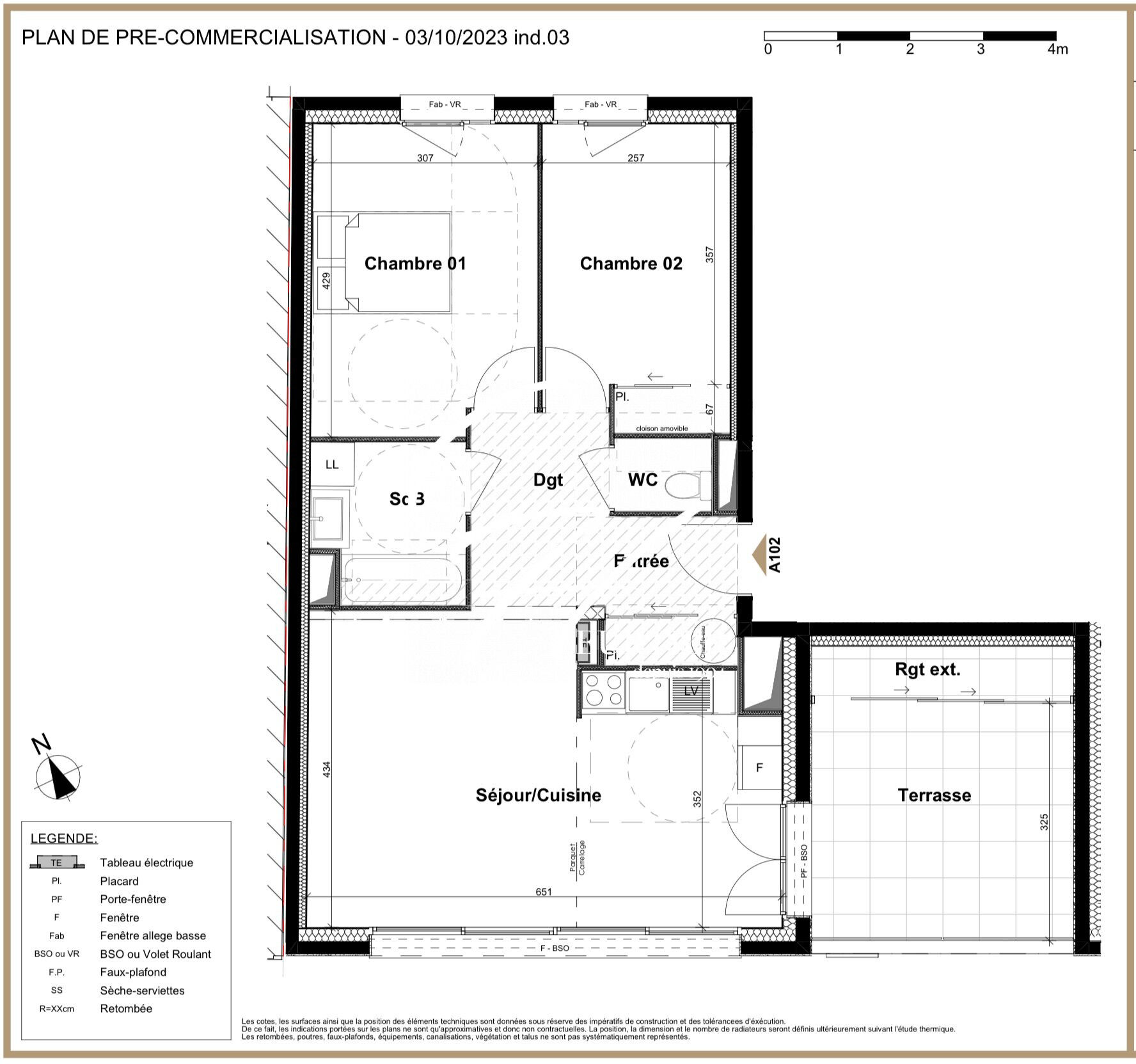 Appartement  T3 à vendre Grenoble 38000