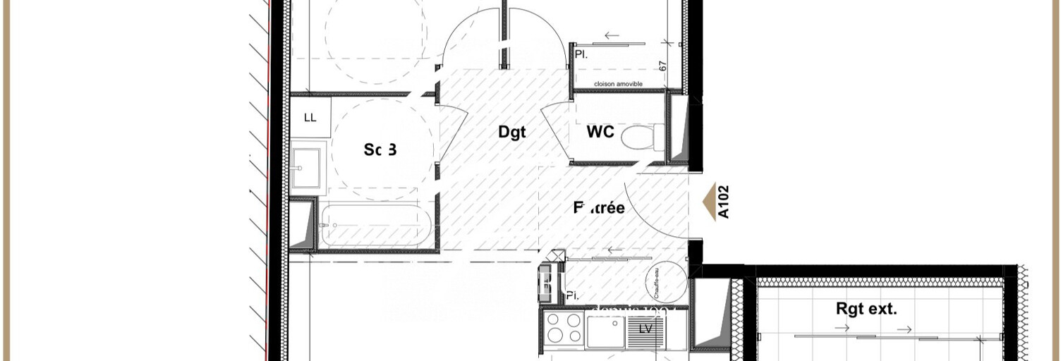 Appartement 3 Pièces 63 m² à vendre à Grenoble (38000)