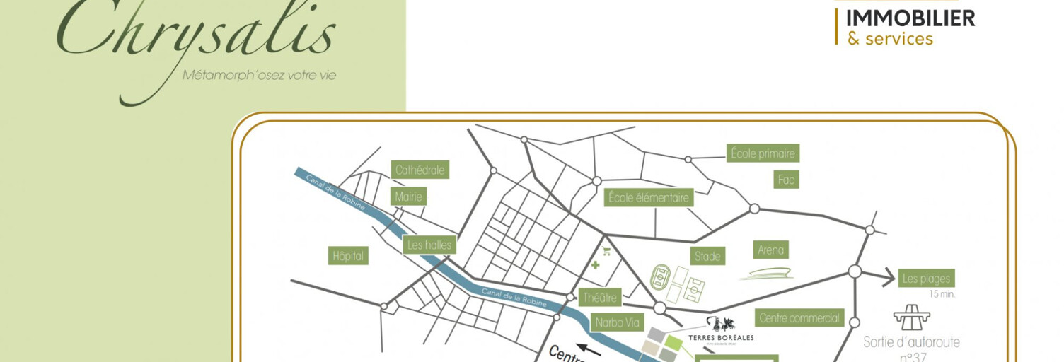 Appartement 2 Pièces 38 m² à vendre à Narbonne (11100)