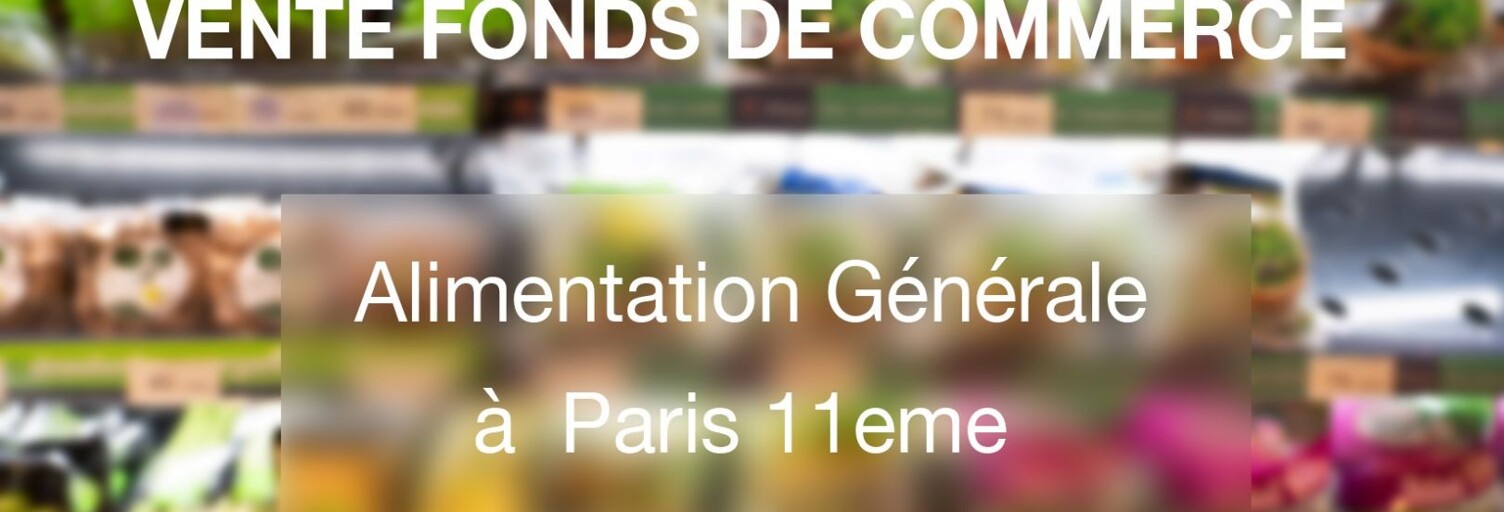 Commerce  34 m² à vendre à Paris 11 (75011)