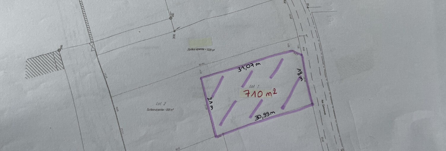 Terrain  710 m² à vendre à Plozévet (29710)