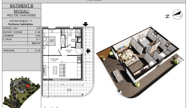 Appartement 2 pièces  à vendre Porticcio 20166