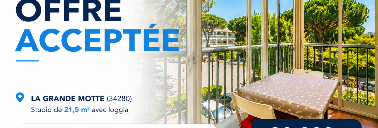 Appartement 1 Pièce 21 m² à vendre à La Grande-Motte (34280)